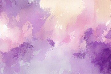 Purple Watercolor Background, Brush Strokes, Illustration, Generative AI