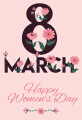 8 March. International Happy Women's Day (Turkish: 8 Mart Dunya Kadinlar Gununuz Kutlu Olsun.)	