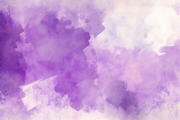 Fototapeta premium Purple Watercolor Background, Brush Strokes, Illustration, Generative AI
