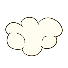 Cloud. Cartoon. Vector illustration. Isolated on white background