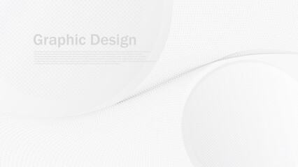 abstract white and grey dynamic background, modern white wave graphic backdrop