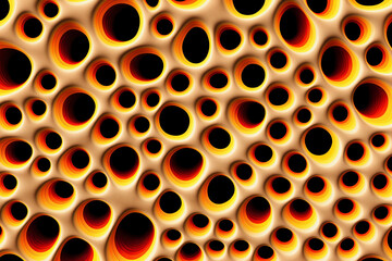 Abstract holes background texture. Generative AI