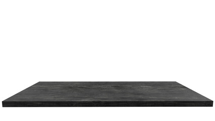 Black wooden shelf table product display board countertop