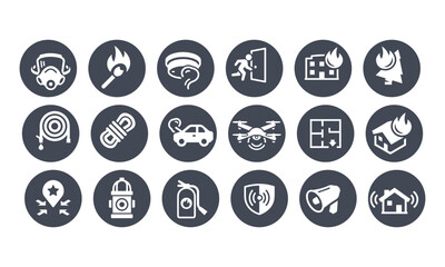 Firefighting Icons vector design