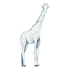 retro giraffe design