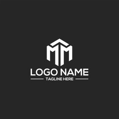 modern MM logo designs MM home logos