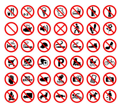 Prohibition Signs Images – Browse 251,419 Stock Photos, Vectors, and Video  | Adobe Stock
