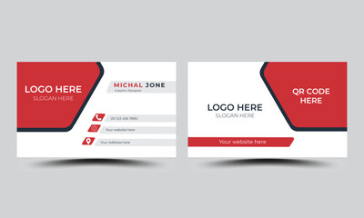 Fototapeta premium Professional modern creative business card tamplates.personal visiting card with company logo. 