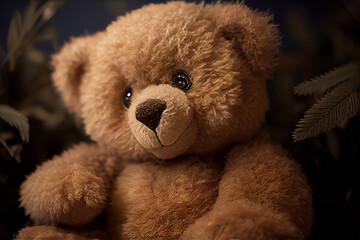 brown teddy bear, generative ai