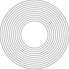 Geometric Fractal Line Circle Shape. Frame