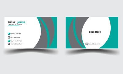 Modern  business card design and creative business card template