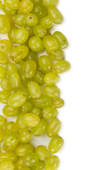 Grapes on transparent background (close-up shot; selective focus)