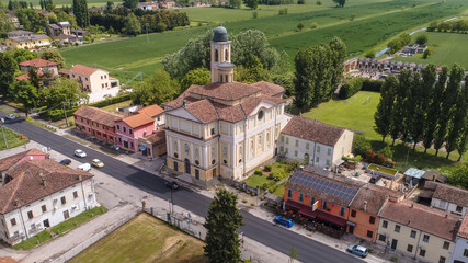 chiesa parrocchiale di romanore comune di virgilio mantova italy