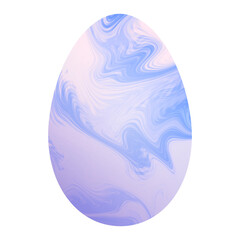 abstract  easter egg marble paint color holographic artistic metallic blue purple