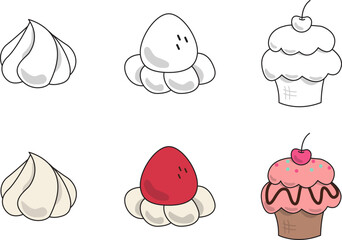 dessert hand drawing