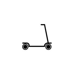 Electric scooter icon isolated on white background. 