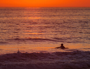 Obraz premium sunset on the beach