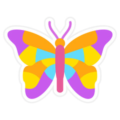 Butterfly Sticker Icon