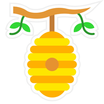 Beehive Sticker Icon