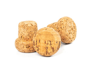 Wine Corks Isolated, Cork Stoppers Set, Cork Caps