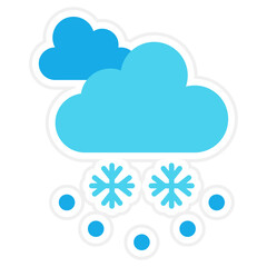 Snowfall Sticker Icon
