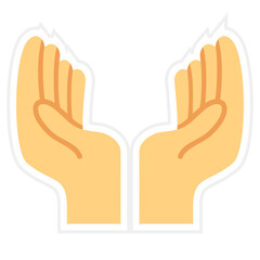 Hands Sticker Icon