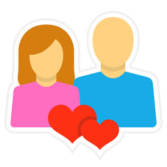 Relationship Sticker Icon