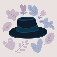 Vector illustration of hat