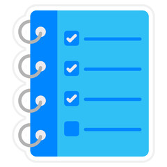 Agenda Sticker Icon