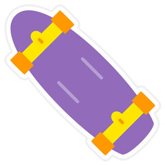 Skateboard Sticker Icon