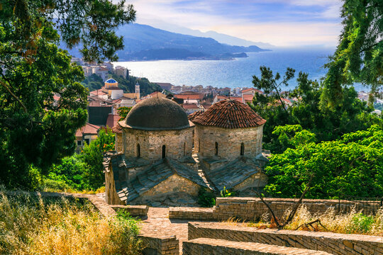 Old Byzantine church Ai Giannakis at Vathi village, Samos island, Greece