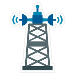 Signal Tower Sticker Icon