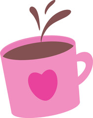 cup of coffee with heart