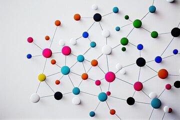 Obraz premium Abstract Background with Circles. Generative AI