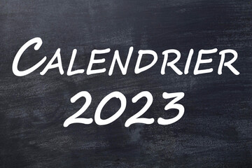 Calendrier 2023 tableau