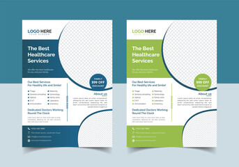 Modern flyer design vector template