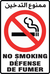 No Smoking autocollant Stickers