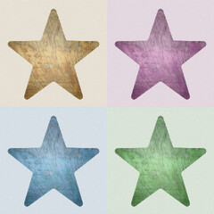 Four Graphic Stars