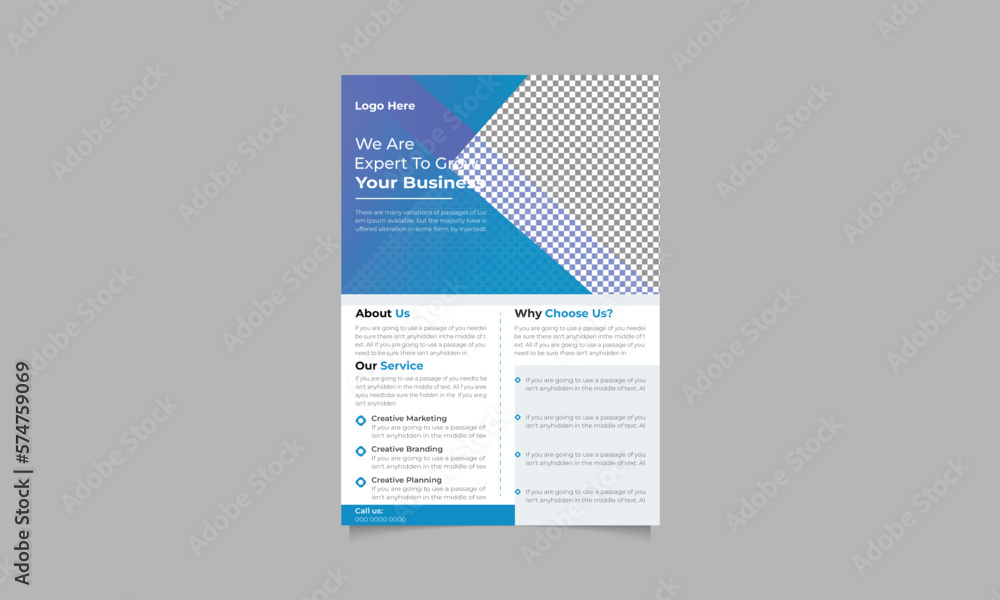 Poster business flyer layout design with corporate color vibes.vector illustration in a4.