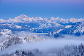 Fototapeta na wymiar Snow Covered Mountains