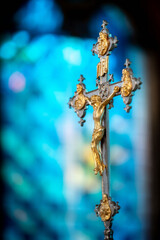 interiors and details in catholic church