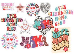 Mom Mama  Sublimation Vector Bundle