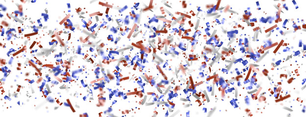 Fototapeta premium Confetti - Independence Day background with Confetti.
