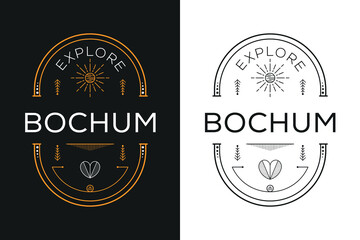 Bochum City Design, Vector illustration.