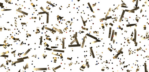 Gold Confetti Glitter Overlay