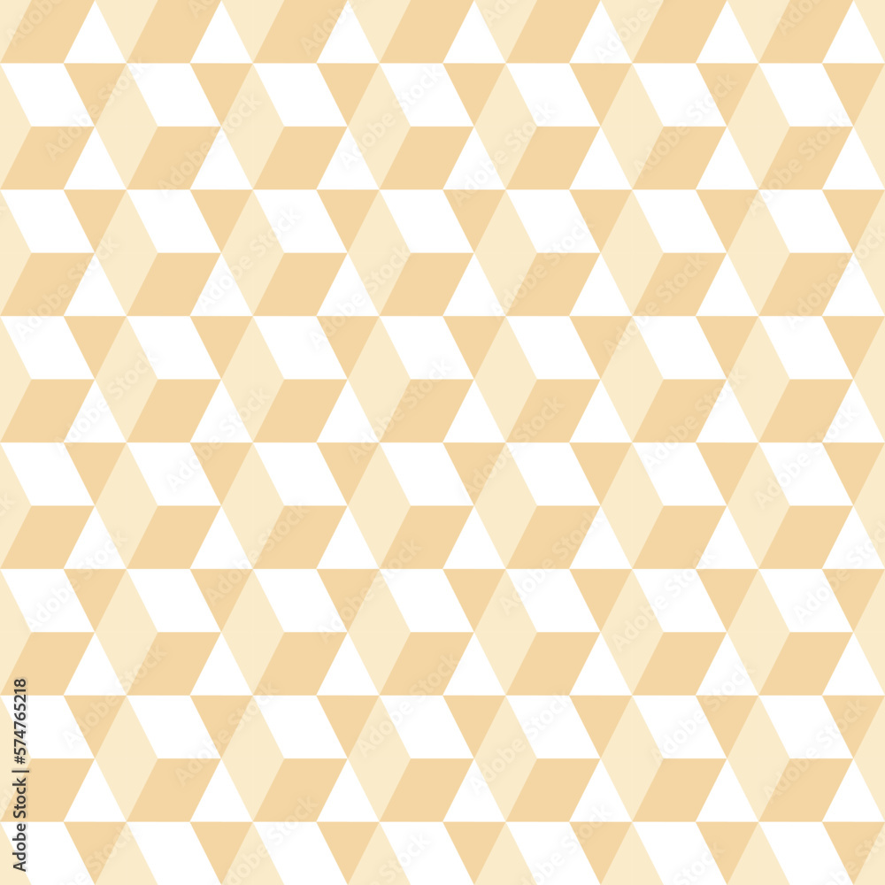 Poster Stylish beige cubic pattern for interior design, textiles, packaging, website background, etc.