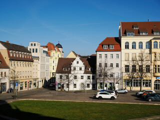 Die historische Altstadt von Zeitz, Burgenlandkreis, Sachsen-Anhalt, Deutschland