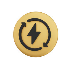 recharing 3d icon