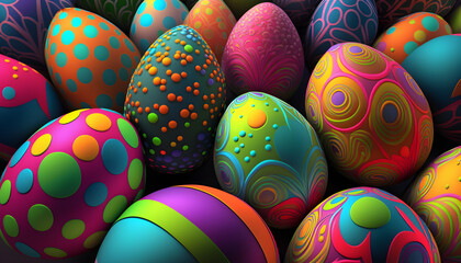 Fototapeta na wymiar Colorfull easter eggs background