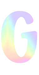 Colorful gradient Alphabet letter G